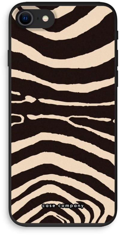 Case Company® - Hoesje geschikt voor iPhone SE 2020 hoesje - Arizona Zebra - Biologisch Afbreekbaar Telefoonhoesje - Bescherming alle Kanten en Schermrand