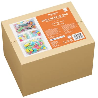 Mini wafel blokken schoolset bouw + dier - Marioinex - vanaf 3 jaar