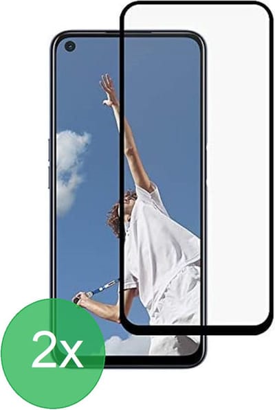 Screenprotector Geschikt voor: Oppo A52 / A72 / A92 Full 2x - screen protector - volledige glas - bescherming - beschermglas - ZT Accessoires
