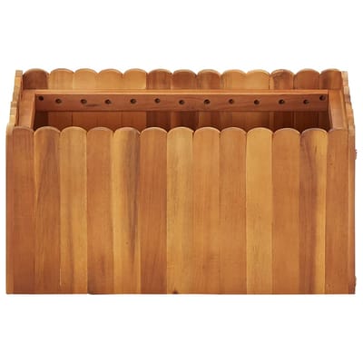 vidaXL - Plantenbak - verhoogd - 50x30x25 - cm - massief - acaciahout