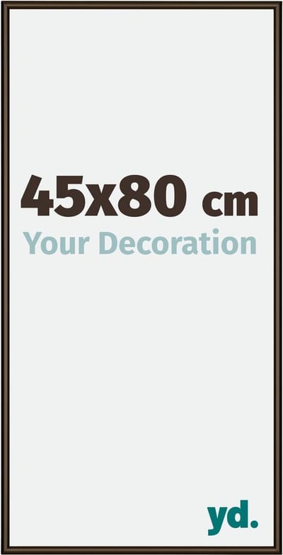 Your Decoration - Fotolijst 45x80 cm - Aluminium - Walnoot Structuur - New York
