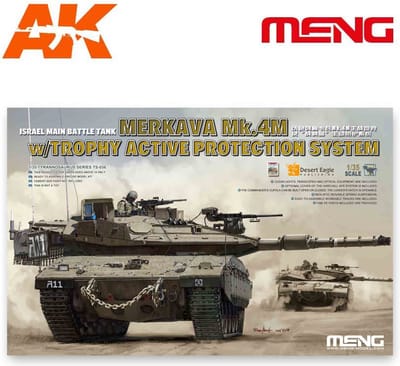 Meng Model Modelbouwpakket Militaire voertuigen - MENG TS036 Israel Main Battle Tank Merkava Mk.4M w/TROPHY Active Protection System Plastic - 1:35 - Modelbouw