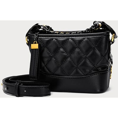 Xiaoxiang Feng Zwerfketting Kleine Tas Dames Nieuwe Modieuze Dames Tas Modieuze en Veelzijdige Schoudertas Crossbody Tas black