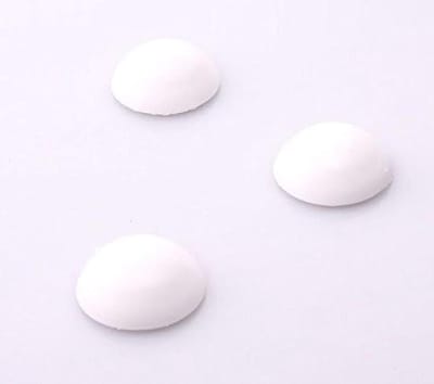 Wandstopper Deurstopper - Muurstopper Raamstopper - Bescherming Muur - Zelfklevend Kunststof - 31x31x10 mm - Wit