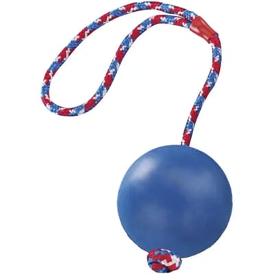 Rubberen bal met touw voor honden Nobby Pet