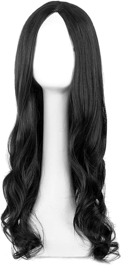 Dailygoods- Krullende Pruik 27,5 Inch - Lange Pruik - Hittebestendig - Cosplay - Kostuumfeest - Natuurlijke uitstraling - Haarstuk