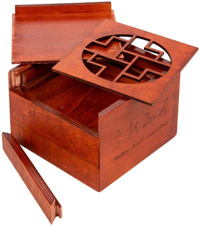 Philos puzzeldoos Forest - geheime houten breinbreker cadeau.