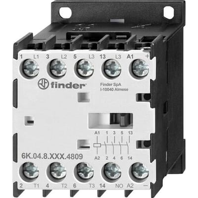 Finder 6K.04.9.024.4809 Contactor Nominale spanning: 230 V Schakelstroom (max.): 20 A 3x NO, 1x NO 1 stuk(s)