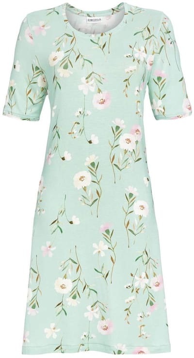 Ringella – Flower Print – Nachtkleed – 5211034 – Jade – Maat 42