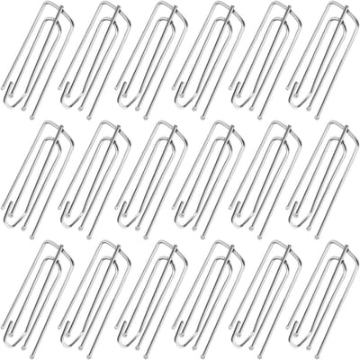 60 Stuks Metalen Gordijnhaken voor Plissé Gordijnen - Sterke Prong Haken voor Raam en Deur, 69.5x23.5mm, Ideaal voor Badkamer en Woonkamer