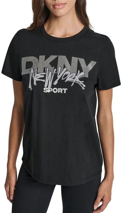 Dkny Dw8000049 T-shirt Met Korte Mouwen Zwart S Vrouw