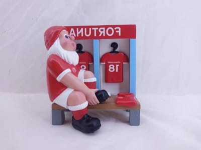 Tuinkabouter Dwerg - Kabine Figuur - Stadion Sfeer - Officieel Gelicentieerd - 11 x 9 x 13 cm - Meerkleurig