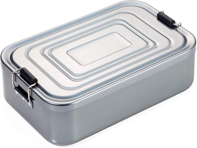 Uniseks lunchbox voor volwassenen, titaniumkleuren, broodtrommel