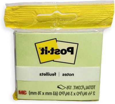Zelfklevende Notities - Geeltjes Blokjes - Berichten Achterlaten - Handig 2-Pack - 88 Vel Per Pak - Geel Wit