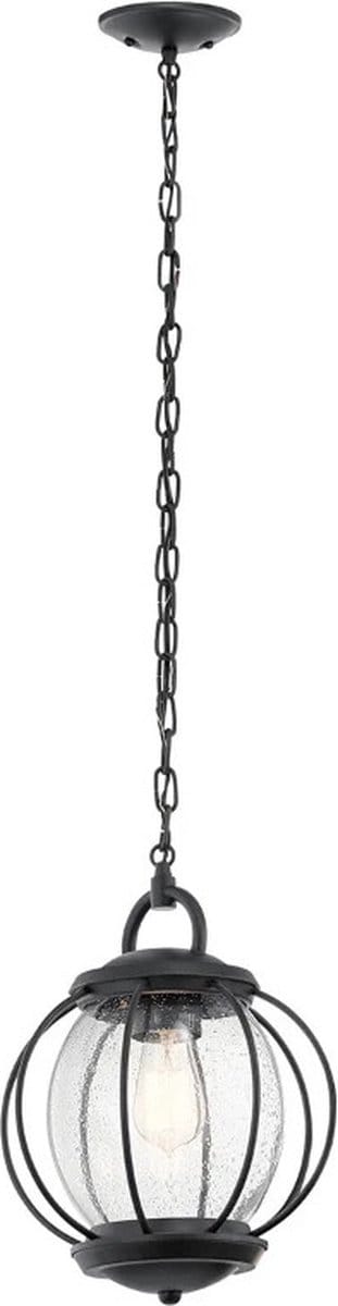 Landelijke Hanglamp - Steady Lighting - Metaal - Landelijk - E27 - L: 27.9cm - Voor Buiten - Woonkamer - Eetkamer - Zwart