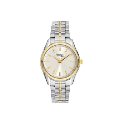 Adora Saphir Dameshorloge AS4692 – Zilver- en Goudkleurig RVS Horloge met Saffierglas – 32 mm – 5 BAR