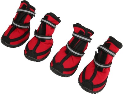 Dailygoods- Hondenwandelschoenen Reflecterend - Slipzool - Ademend - Robuust - Veilig - Comfortabel voor Ruw Terrrein - Hondenlaarzen