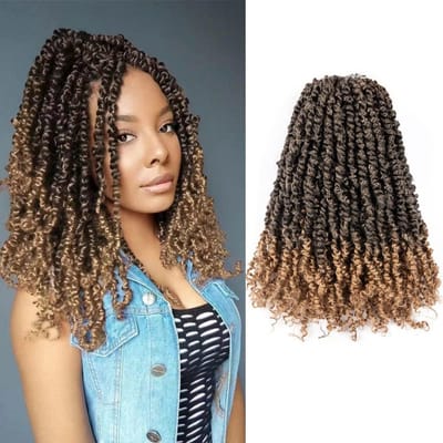Voorgedraaid Crochet Twist Haar 14 Inch Synthetisch Haarextensie T1B/27#