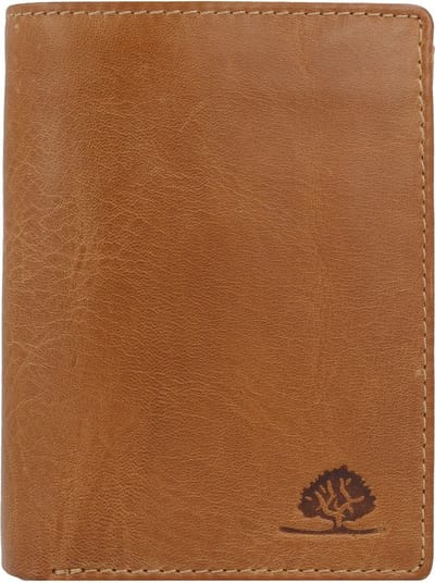 Greenburry Tornado Portemonnee RFID-bescherming Leer 10 cm - Jongens - Staand formaat - peanut brown