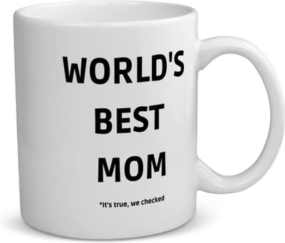 Akyol - world's best mom it's true we checked koffiemok - theemok - Mama - werelds beste moeder - moeder cadeautjes - moederdag - verjaardag - geschenk - kado - 350 ML inhoud