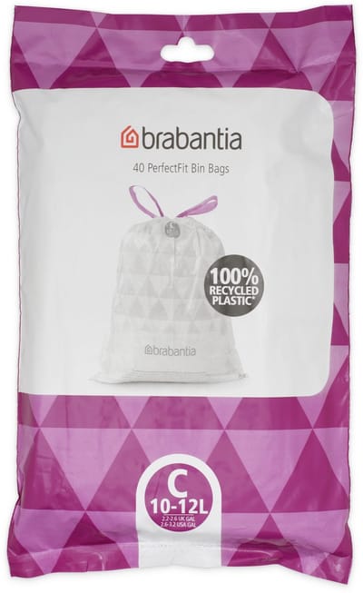 Brabantia PerfectFit Vuilniszakken - 10/12 l - Code C - 40 stuks