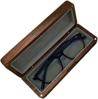 Brillenkoker Hout - Brilhouder - Bescherming Brillenglazen - Natuurlijk Materiaal - 17cm Lengte - Natuurlijk