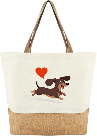 Duurzame Canvas Tote Tas voor Vrouwen, Jute Tas, Herbruikbare Winkeltas met Ruime Opbergruimte