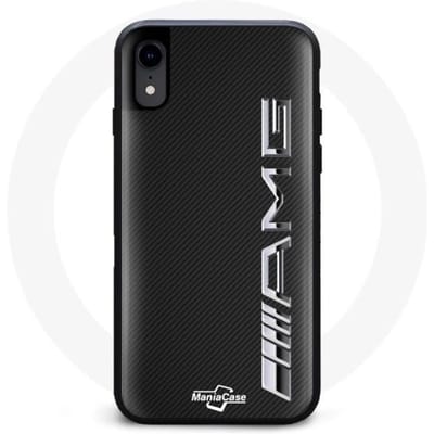 Iphone XR Amg Carbon-logo-hoesje zwart