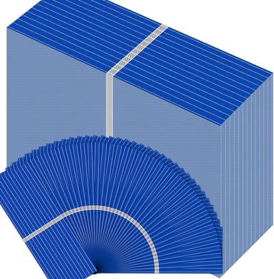 Mini Zonnecellen - Fotovoltaïsche Cellen - Doe-het-zelf Projecten - Hoge Efficiëntie Output - 52x19mm - Blauw