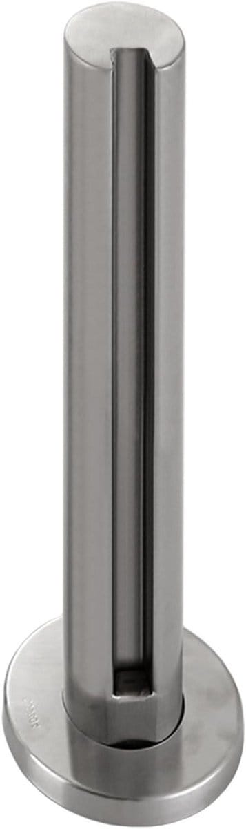 Glazen Baluster - RVS Paal - Balkon Afschermen - Roestvrij Staal - 90cm Hoog - Grijs