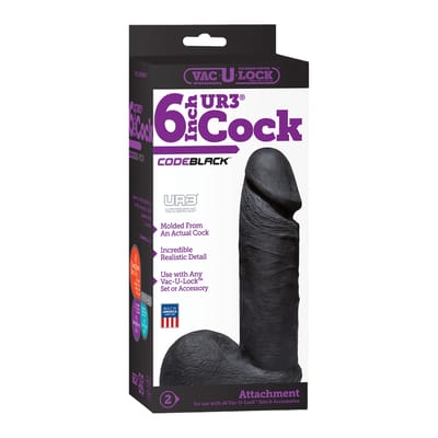 Codeblack Ultraskyn Dildo 6 / 15 Cm Black