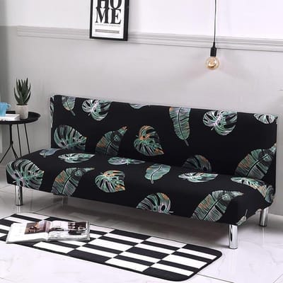 150 -215cm Nieuwe Stijl Armless Sofa Bed Cover Opvouwbare Zitkussenhoezen Stretch Hoes Goedkope Bankbeschermer Elastische Bank Futon Hoes Z Size 150-185 cm gray