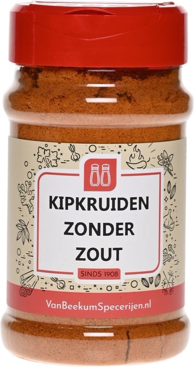 Van Beekum Specerijen - Kipkruiden Zonder Zout - Strooibus 150 Gram