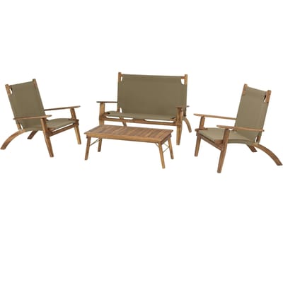 Loungeset Amanza acaciahout | Macabane