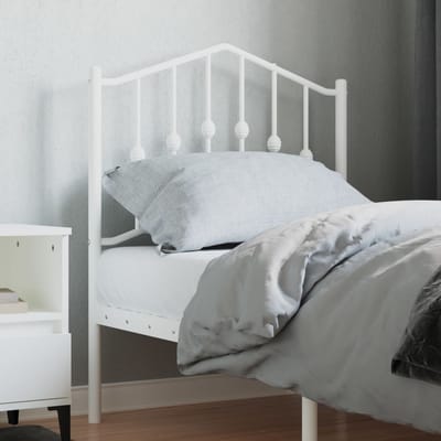 vidaXL - Vervangend - hoofdbord - 75 - cm - metaal - wit