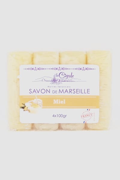 La Cigale Savon de Marseille Zeep - Glycerine en Honing - 100 gram - 8 Zeepblokken