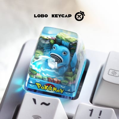 Perfecte Pokémon Gengar Snorlax Keycap Anime Periferie Mechanische Keycaps Enkele Schattige Hars Druiplijm Keycap