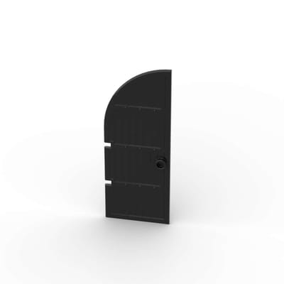 MOC 1 STUKS 6105 Speciale Deur 1x3x7 Gebogen Bovenkant Bouwsteen Kasteel Huis Poort Bakstenen Deel Werkt Met Deeltjes Speelgoed Kinderen Cadeaus