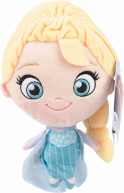 Elsa - Disney Frozen Pluche Knuffel met Geluid 20 cm - Disney Frozen 2 Plush Toy - Speelgoed Knuffels voor Kinderen Jongens Meisjes