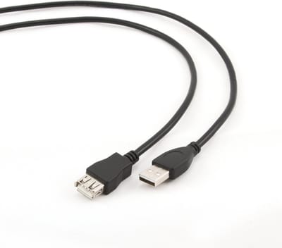 Gembird Premium Quality USB 2.0 A Plug A Socket Kabel - Ferriete Kern / 3 meter