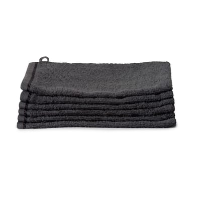Ten Cate washandjes set (6 stuks) 16x21 antraciet  100% katoen, 440gsm
