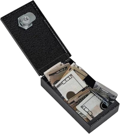 Geldcassette - Spaarpot - Budgetcontrole - Met sleutelslot - 12 x 7 x 4 cm - Uniek