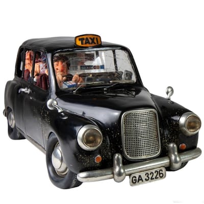 De londense Taxi - Taxi auto met chauffeur - By Guillermo Forchino - 14 cm