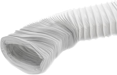 Afvoerslang PVC - Flexibele slang - Ventilatie en afvoer - Met staaldraad stabilisatie - 220 x 55 mm - Wit