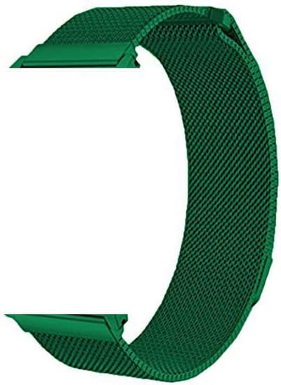 iParadise Geschikt voor Apple Watch bandje Donkergroen Series 1/2/3/4/5/6/SE 38/40 mm - iWatch Milanees Polsband Luxe Milanese Loop - Roestvrij staal - Magneet Sluiting