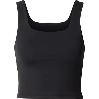Urban Classics - Cropped Polyamide Mouwloze top - XS - Zwart