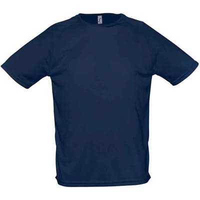 SOLS Heren Sportief Raglan T-shirt (Franse marine)