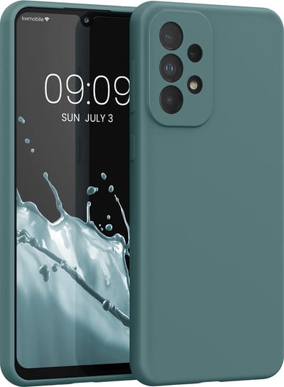 kwmobile telefoonhoesje geschikt voor Samsung Galaxy A33 5G - Hoesje met siliconen coating - Smartphone case in Arctische nacht