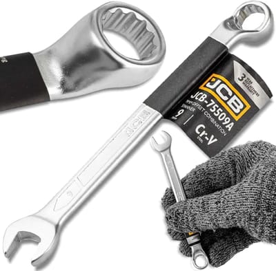 JCB - Klucz Płasko-Oczkowy - 9 mm - 75° - Staal