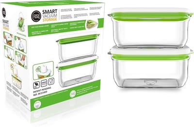 Vacuüm Bewaarbussen Set (2 stuks) - 1450 ml - Vershouders voor Voedsel